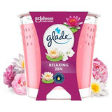 Sainsburys Glade Relaxing Zen Scented Candle 112g- Buy online at McGrocer