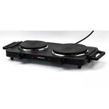 Cookworks 2500W Double Hotplate Hob 50.5 x 27 x 7cm - British product