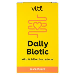 Vitl Daily Biotic Capsules 30 count (British brand)
