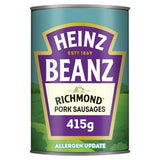 Sainsburys Heinz Baked Beans & Richmond Pork Sausages 415g Canned- Buy online at McGrocer
