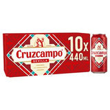 Cruzcampo Sevilla Lager Beer Multipack 10 x 440ml