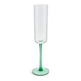 Sainsburys Habitat Coloured Stem Champagne Flute Green Glassware- Buy online at McGrocer