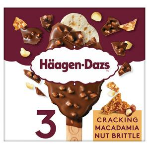 Häagen-Dazs Cracking Macadamia Nut Brittle Isbarer 3 x 80ml