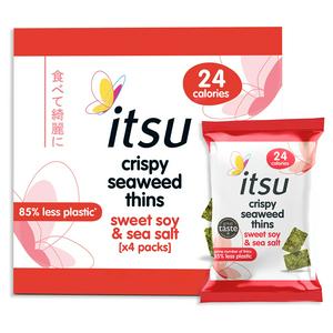 itsu Crispy Seaweed Sweet Soy Salt 4x5g, UK version
