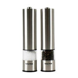 Sainsburys Salter Electronic Stainless Steel Salt and Pepper Mill Set Silver- Buy online at McGrocer