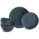 Sainsburys Habitat Reactive Dinner Set Navy 12 Piece Stoneware- Buy online at McGrocer