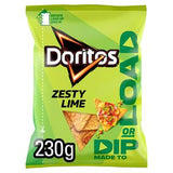 Sainsburys Doritos Dip or Load Zesty Lime Tortilla Chips Sharing Bag 230g- Buy online at McGrocer