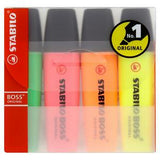 Sainsburys Stabilo Boss Highlighters Assorted Pack of 4- Buy online at McGrocer