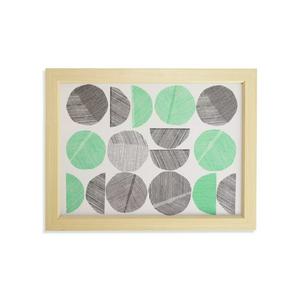 Plateau de lit Habitat Linear Circle en bois 44x33cm