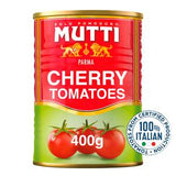 Sainsburys Mutti Cherry Tomatoes in Tomato Juice Tinned Tomatoes 400g- Buy online at McGrocer