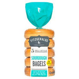 Fitzgeralds Sourdough Bagels Pre-Sliced x5 - British product