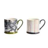 Sainsburys Habitat Floral Stripe Tankard Mug Assortment 320ml- Buy online at McGrocer