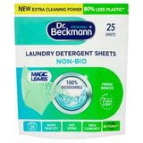 Sainsburys Dr. Beckmann Magic Leaves Laundry Detergent Sheets Non Bio Intense Fresh 25 Washes 100g- Buy online at McGrocer