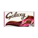 Sainsburys Galaxy Cookie Crumble Milk Chocolate Bar 114g- Buy online at McGrocer
