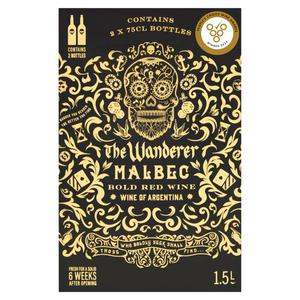 The Wanderer Malbec Red Wine 1.5L (British brand)