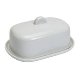 Sainsburys Habitat Riko White Porcelain Lidded Butter Dish- Buy online at McGrocer