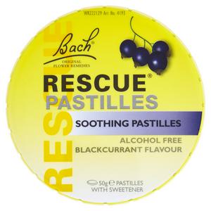 Sainsburys Bach Rescue Soothing Pastilles Blackcurrant Flavour 50g- Buy online at McGrocer