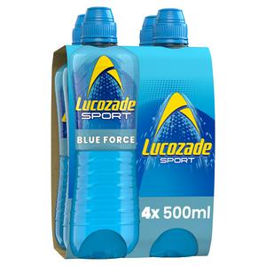 Lucozade Sport Drink Blue Force 4x500ml, UK version