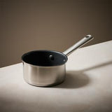 Sainsburys Habitat Ellipse Brushed Stainless Steel Milk Pan 14cm- Buy online at McGrocer