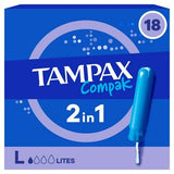 Tampax Compak Lites tampons with applicator x18 (British brand)