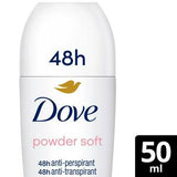 Sainsburys Dove Anti-Perspirant Roll On Powder Soft Deodorant 50ml- Buy online at McGrocer