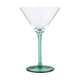 Sainsburys Habitat Coloured Stem Martini Green Cocktail Glass- Buy online at McGrocer