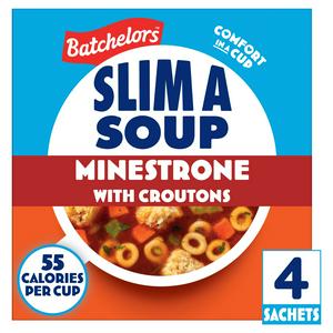 Sainsburys Batchelors Slim a Soup Minestrone with Croutons Instant Soup x4 61g- Buy online at McGrocer