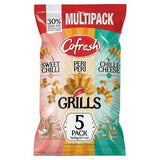 Sainsburys Cofresh Potato Grills Snack Multipack Sweet Chilli Peri Peri Chilli Cheese 5x20g- Buy online at McGrocer
