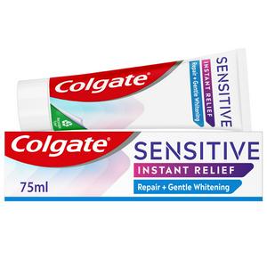 Sainsburys Colgate Sensitive Instant Relief Repair Gentle Whitening Toothpaste 75ml- Buy online at McGrocer