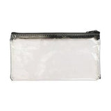 Sainsbury's Home Clear Pencil Case Black Zip 15cm (British brand)