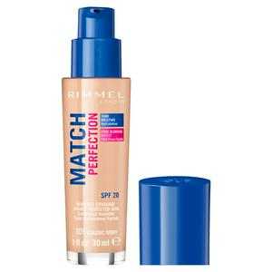 Sainsburys Rimmel London Match Perfection 101 Classic Ivory Foundation 30ml- Buy online at McGrocer