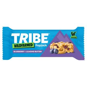 Tribe Wildfarmed Flapjack Blueberry Almond Butter 50g, imported from the UK