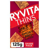 Sainsburys Ryvita Snack It Thins Smoky BBQ Flatbread Snacks 125g- Buy online at McGrocer