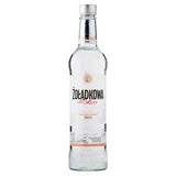Zodkowa De Luxe Vodka 50cl glass bottle packaged securely (British brand)