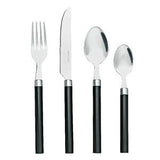 Sainsburys Sainsbury's Home Coloured Handle Cutlery Set Black 16pc- Buy online at McGrocer