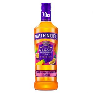 Smirnoff Mango Passionfruit Twist flavoured vodka 70cl (British brand)