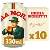 Sainsburys Birra Moretti Premium Lager 10x330ml Cans- Buy online at McGrocer