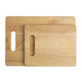 Sainsburys Habitat Rubber Wood Chopping Boards Pack of 2 Kitchen Food Prep- Buy online at McGrocer