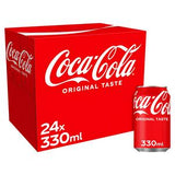 Sainsburys Coca-Cola Original Taste Cola Sparkling Soft Drink 24 x 330ml- Buy online at McGrocer