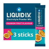 Liquid I.V. Hydration Multiplier Electrolyte Powder Mix Passion Fruit 3 Sachets