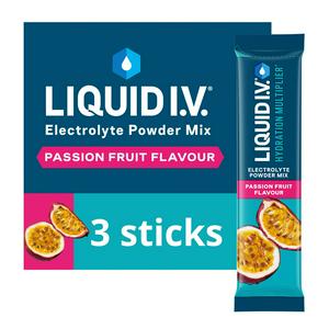 Liquid I.V. Hydration Multiplier Powder Passion Fruit 3 Sachets, UK version