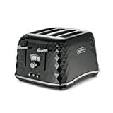 Sainsburys De'Longhi Brillante 4 Slice Toaster Black Kitchen Appliance- Buy online at McGrocer