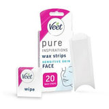 Sainsburys Veet Pure Inspirations Cold Wax Strips Sensitive Face Hair Removal 20 Pack- Buy online at McGrocer