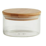 Habitat Round Glass Jar With Bamboo Lid 280ml, UK version