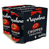 Sainsburys Napolina Chopped Tomatoes Rich Tomato Juice 4x400g Tins- Buy online at McGrocer