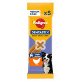 Sainsburys Pedigree Dentastix Daily Adult Medium Dental Sticks Pack of 5 128g- Buy online at McGrocer
