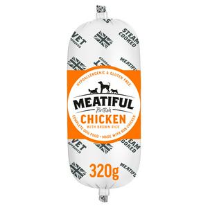Sainsburys Meatiful British Chicken with Brown Rice Complete Dog Food 320g- Buy online at McGrocer