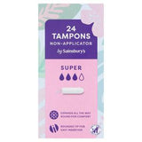Tampones Super 24 sin aplicador de Sainsbury's