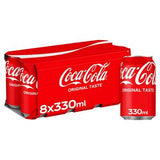 Sainsburys Coca-Cola Original Taste Regular Cola 8x330ml- Buy online at McGrocer