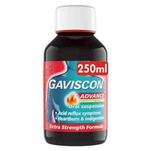 Gaviscon Advance Peppermint Flavour Heartburn Relief Oral Suspension 250ml